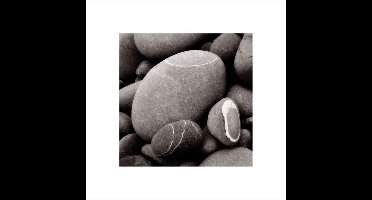 Kunstdruk Smooth Pebbles 40x40cm