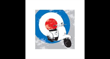 Kunstdruk Scooter 40x40cm