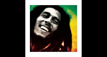 Kunstdruk Bob Marley - Paint 40x40cm