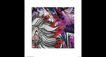 Kunstdruk Cruella Deville Graffiti 40x40cm