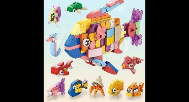 BlockCraft– Educatief&Leuk– ConstructieSet Vissen | Educatief Speelgoed