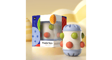 Sensory Baby Roll™ - Kruip&Grijp - Sensorisch Speelgoed Blauw (klein) | Educatief Speelgoed