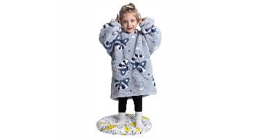 HappySnug – Schattig en comfortabel – Kinderdeken met capuchon One Size (1-3 jaar) / Wasbeer | Educatief Speelgoed