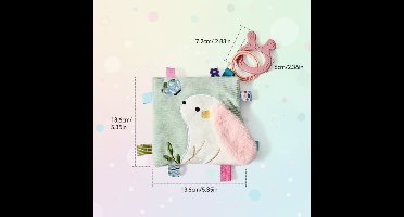BabyBloom– Speels&Ontwikkelend– Sensorisch Babyspeelgoed Konijntje - Baby Voelboekje | Educatief Speelgoed