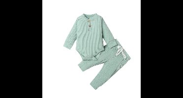 Mini Fashion™ – Comfortabel Baby Kledingset Lichtgroen / 60 (0–3 maanden) | Educatief Speelgoed