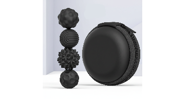 CalmSphere– Zacht&Focused– Magnetisch Stressspeelgoed Zwart / S (Ø 2.2cm) / 4 | Educatief Speelgoed