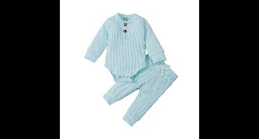 Mini Fashion™ – Comfortabel Baby Kledingset Blauw / 80 (6–12 maanden) | Educatief Speelgoed