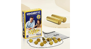 MagPlay – Strategisch & Leuk – Magnetisch Stenen Gezelschapspel Goud | Educatief Speelgoed