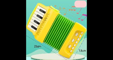Mini Accordeon – Ritme & Plezier – Kinder Accordeon Geel | Educatief Speelgoed