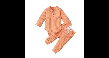 Mini Fashion™ – Comfortabel Baby Kledingset Oranje / 90 (12–18 maanden) | Educatief Speelgoed