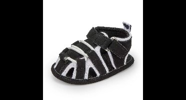 Mini Fashion™ - Licht&Comfortabel - Peuter Sandalen Zwart Wit / 3 (12-18 maanden) | Educatief Speelgoed
