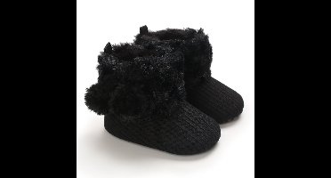 Mini Fashion™ - Altijd Warme Voeten - Kinder Winterschoenen Zwart - Balletjes / 20 (12-18 maanden) | Educatief Speelgoed