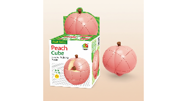 FruitCube– Kleurrijk&Uitdagend– Montessori Fruit Puzzel Perzik | Educatief Speelgoed