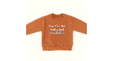 Mini Fashion™ -"Oui, C'est bon."- Sweater Terracotta Tintel / 100 | Educatief Speelgoed