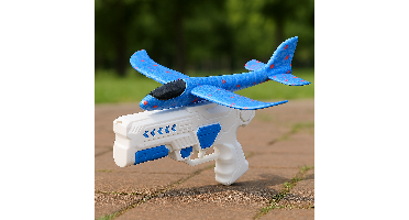 Foam Plane Launcher™ – Vlieg'm Weg– Vliegtuigschieter Wit | Educatief Speelgoed