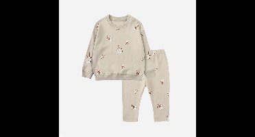 Mini Fashion™ - Trending & Comfortabel - Pyjama Set Grijs / 100 (2-3 jaar) | Educatief Speelgoed