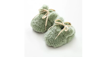 SnuggleBunny– Warm&Veilig– Antislip Bunny Pantoffels 16 (0–6 maanden / 10.5–11 cm) / Groen | Educatief Speelgoed