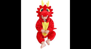 Mini Fashion - Duurzaam & Wasbaar - Dieren Romper Onesie (0-24 maanden) Draak | Educatief Speelgoed