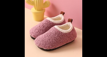 Mini Fashion™ - Lekker Warm&Comfortabel - Pantoffels Paars / 26-27 (2-3 jaar) | Educatief Speelgoed
