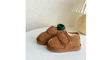 CozyStep – Warm & Zelfstandig – Djamena Klittenbandschoenen Bruin / 17 (1 jaar / 12.5 cm) | Educatief Speelgoed