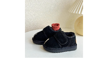 CozyStep – Warm & Zelfstandig – Djamena Klittenbandschoenen Zwart / 24 (3–3.5 jaar / 16 cm) | Educatief Speelgoed
