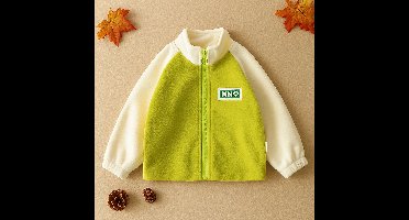 NordSoft – Comfortabel & Isolerend – Lamswol 'look & feel' Vest Groen / 130 (6 jaar) | Educatief Speelgoed