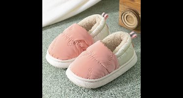 Mini Fashion™ - Zacht&Warm met Fleece gevoerd - Winter Pantoffels Roze / 32-33 (6-7 jaar) | Educatief Speelgoed