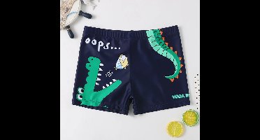 CoolBreeze– Zomers&Ademend– Strakke Kinder Zwembroek Krokodil / L (4–5 jaar) | Educatief Speelgoed