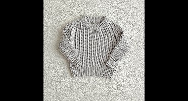 Mini Fashion™ - Super Zachte Stof - Gebreide Sweater Grijs / 86 (12-18 maanden) | Educatief Speelgoed