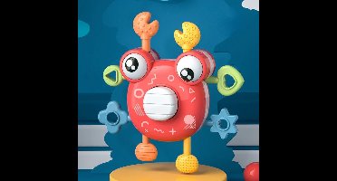 Crab Pull Toy™ – Grijp&Trek Plezier– Krab Sensorisch Bijtspeelgoed Rood | Educatief Speelgoed