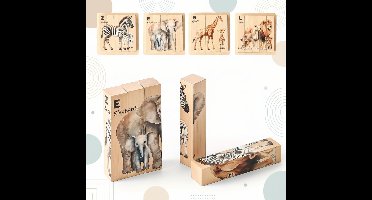 ZooStack– Hout&Interactief– Dieren Blokken Puzzel | Educatief Speelgoed
