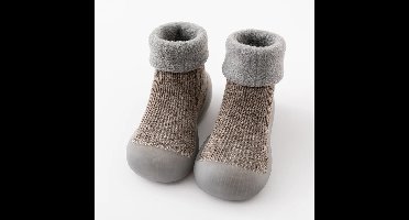 Mini Fashion™ - Anti-slip Grip - Peuter Sokschoenen Donker Grijs / 27 (2-3 jaar) | Educatief Speelgoed