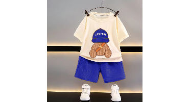 Mini Fashion™ - Funky&Fris - Kledingsetje Blauw / 140 (7-8 jaar) | Educatief Speelgoed