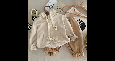 Mini Fashion™ - Pleasure Fun - Hoodie Beige / 90 (2 jaar) | Educatief Speelgoed
