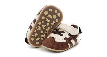 Mini Fashion™ - Anti-Slip Zolen - Baby Sportschoenen Bruin / 22 (12-18 maanden) | Educatief Speelgoed