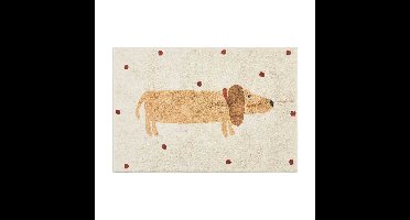 Little Haven™ - Zacht&Comfortabel - Tapijt Met Teckelprint 60x40 cm | Educatief Speelgoed
