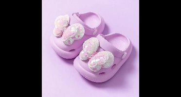 Mini Fashion™ -  Zachte Sandalen - Meisjes Slippers Violet / 21 (6-12 maanden) | Educatief Speelgoed