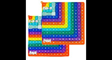 Multicolor Fidget Board™ - Verbeter rekenvaardigheid - Reken Fidget Bord Regenboog (donker) | Educatief Speelgoed