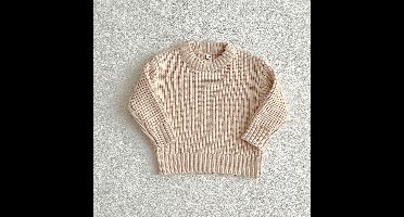Mini Fashion™ - Super Zachte Stof - Gebreide Sweater Apricot / 104 (4 jaar) | Educatief Speelgoed