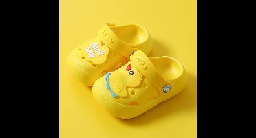 Mini Fashion™ - Ademend Design - Kinder Slippers Geel / XS (12-18 maanden) | Educatief Speelgoed