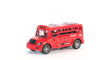 Schoolbus™ - Rijd mee naar avontuur - Speelgoedbus Rood | Educatief Speelgoed