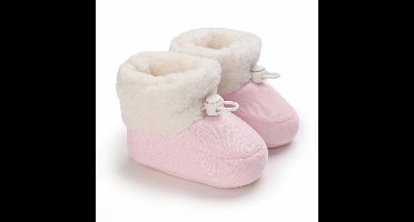 Mini Fashion™ - Warm & Zacht -  Kinder Winterlaarzen Roze / 16 (0-6 maanden) | Educatief Speelgoed