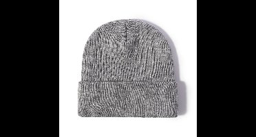 Mini Fashion™ - Eigen lettertype - Gepersonaliseerde Beanie Muts Grijs / 3 / S (0-18 maanden) | Educatief Speelgoed