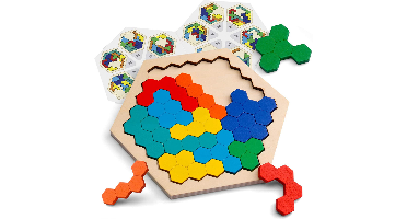 Hexagon Puzzle™ - Oneindige oplossingen - Geometrische Puzzel | Educatief Speelgoed