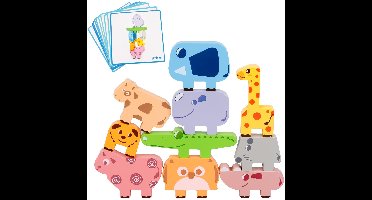 Animal Stacking™ - Verbetert het herkenningsvermogen - Stapelspel | Educatief Speelgoed