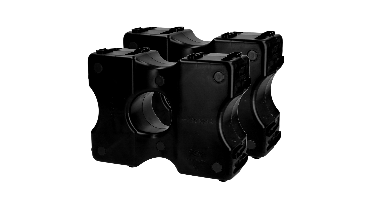 Vplast Cavaletti Hindernisblokken 2 st Zwart