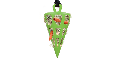 Hay Slow Feeder Fun & Flex Carrot Groen