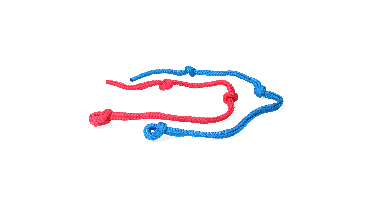 Vink Veeverlostouw Multilon Blauw/Rood