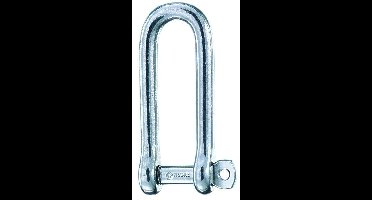 Wichard 1415 D-Sluiting Lang 10mm gezekerde pin WL 1520kg BL 5200kg gew.170gr