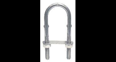 Marinetech U-Beugel M8x80 met Contraplaat en twee Sluitringen